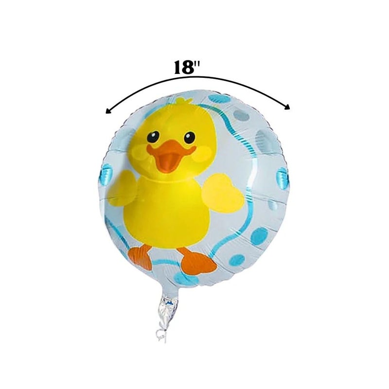Fun Express Rubber Ducky Mylar Balloons - Set of 3 - Duck Birthday Party Decor - Image 3